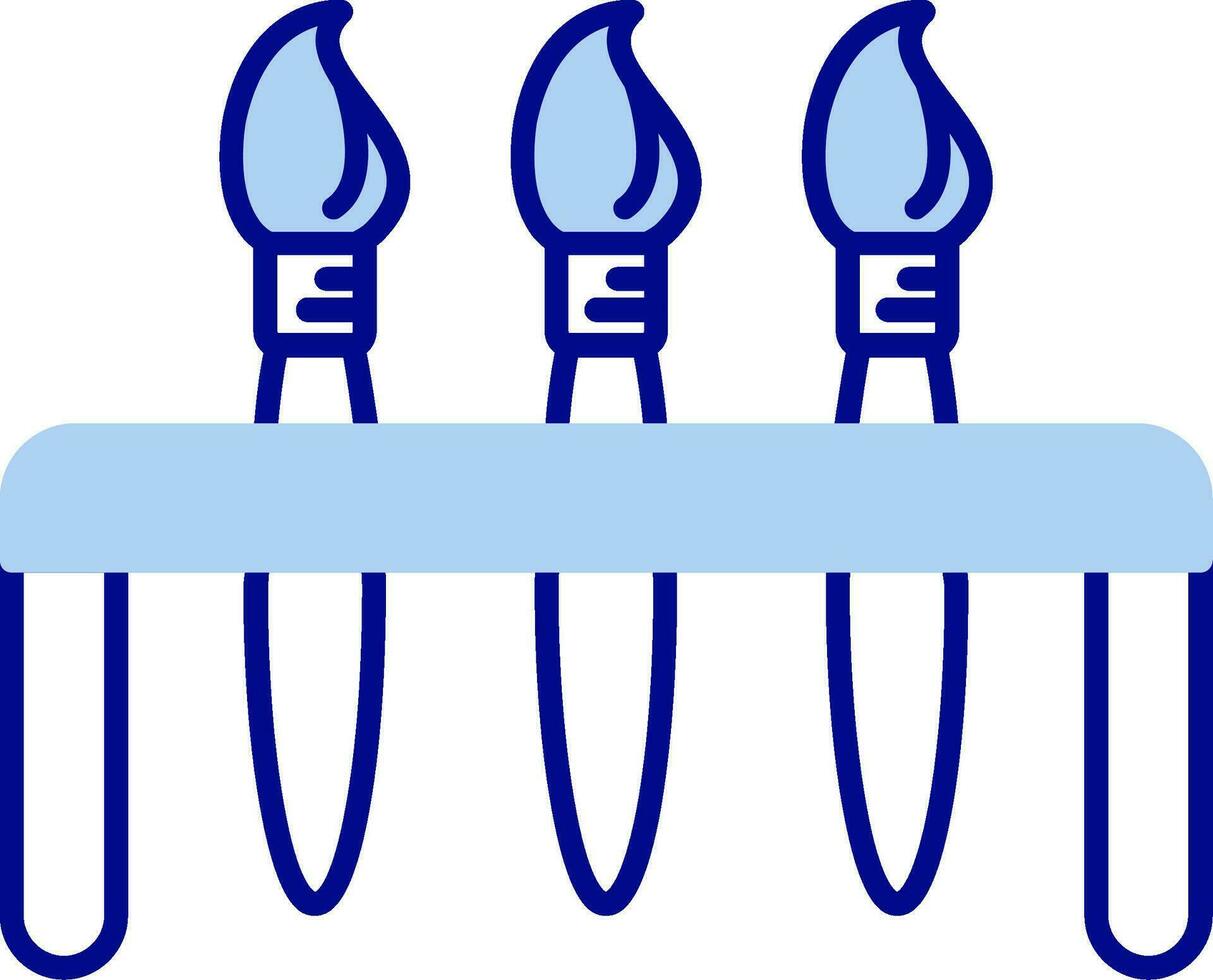 dipingere spazzole linea pieno icona vettore