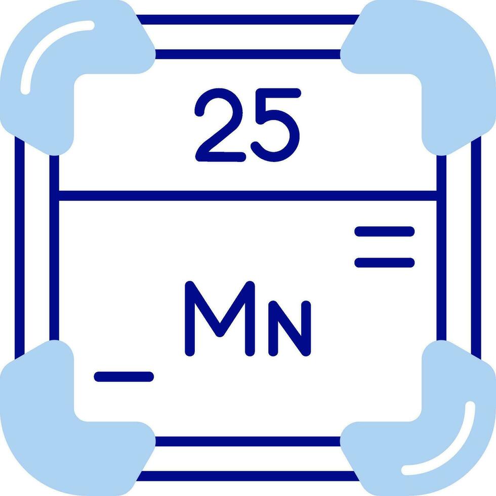 manganese linea pieno icona vettore