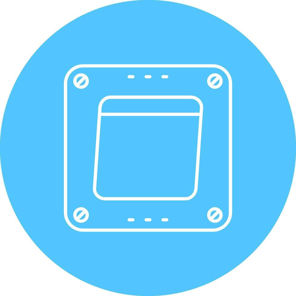 switch linea colore cerchio icona vettore