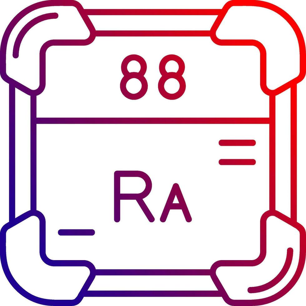 radio linea pendenza icona vettore