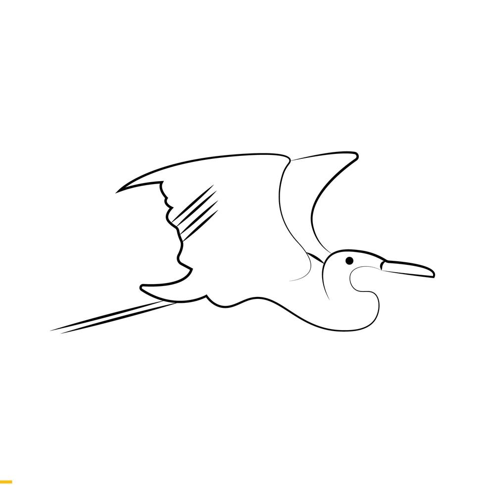 disegno del logo vettoriale di uccello linea arte per affari e società