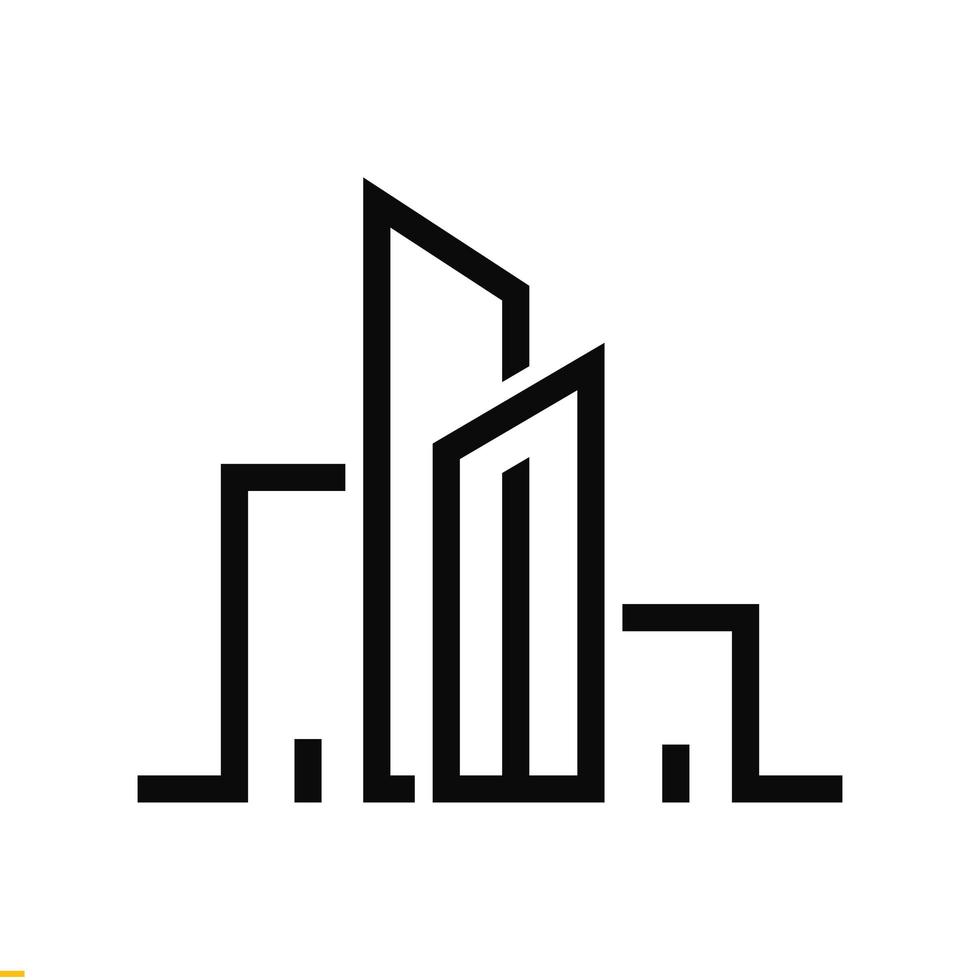 modello di progettazione del logo immobiliare per affari e società vettore