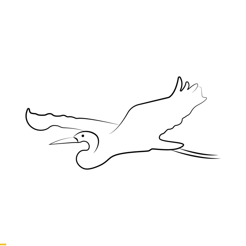 disegno del logo vettoriale di uccello linea arte per affari e società