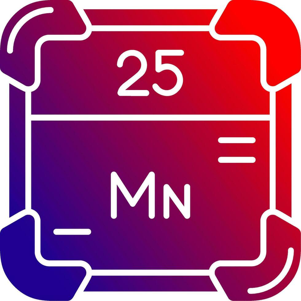 manganese solido pendenza icona vettore