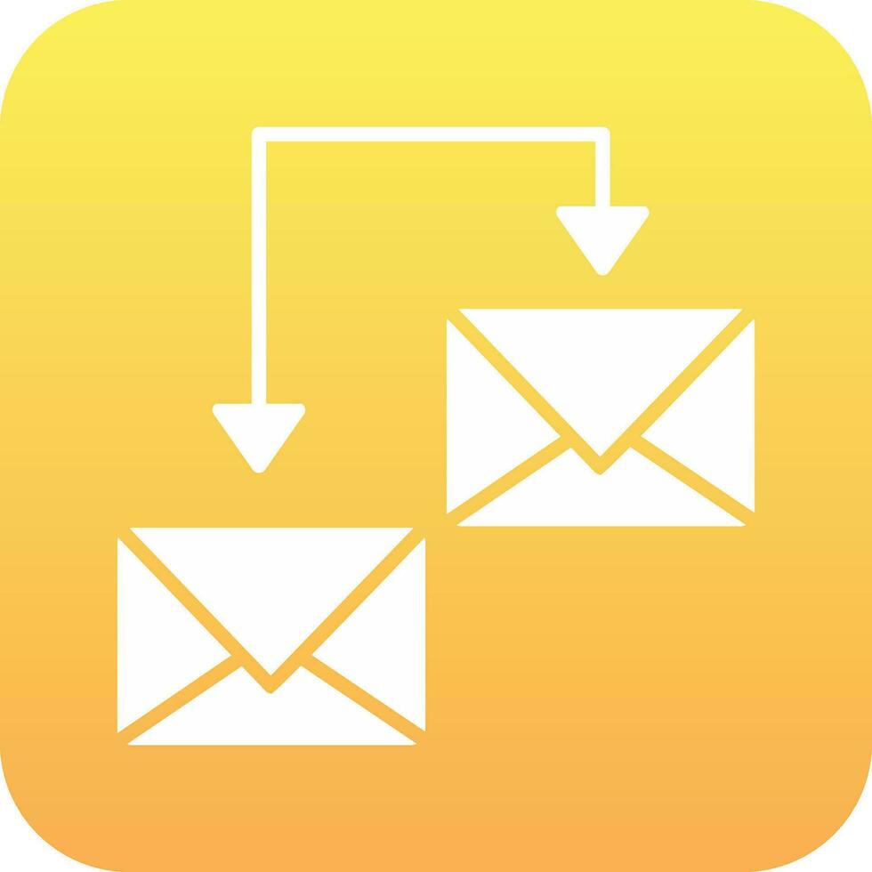 scambio mail vettore icona