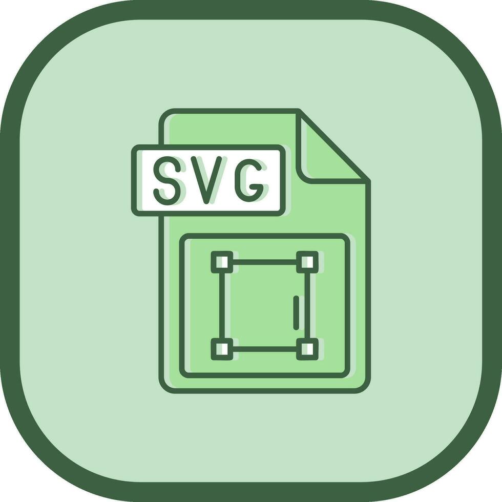 svg file formato linea pieno scivolato icona vettore