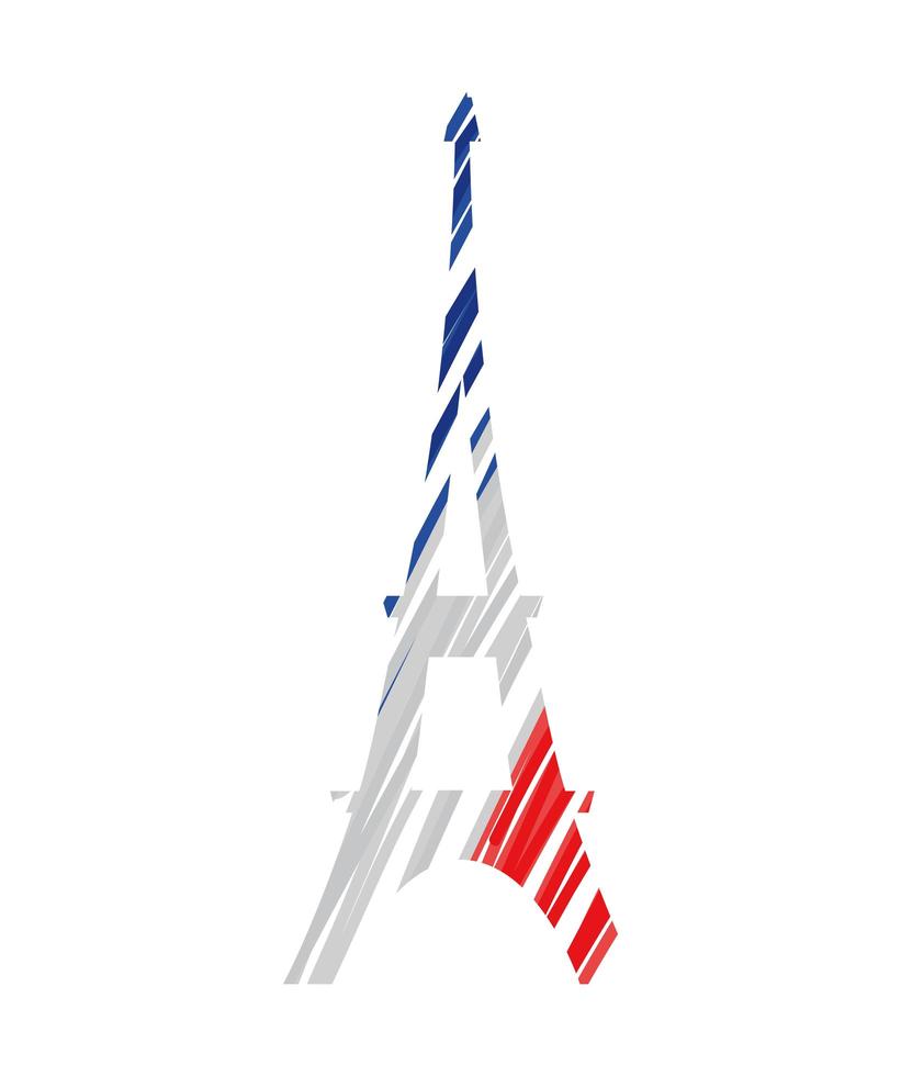 illustrazione della torre eiffel vettore