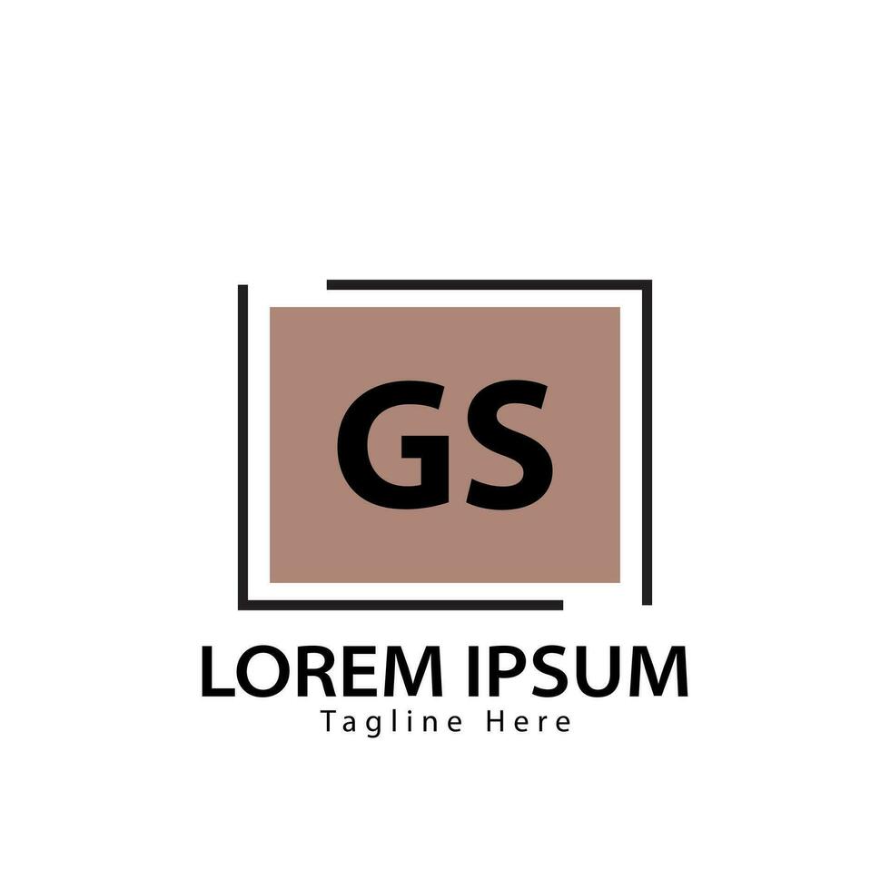 lettera gs logo. gs logo design vettore illustrazione per creativo azienda, attività commerciale, industria. professionista vettore