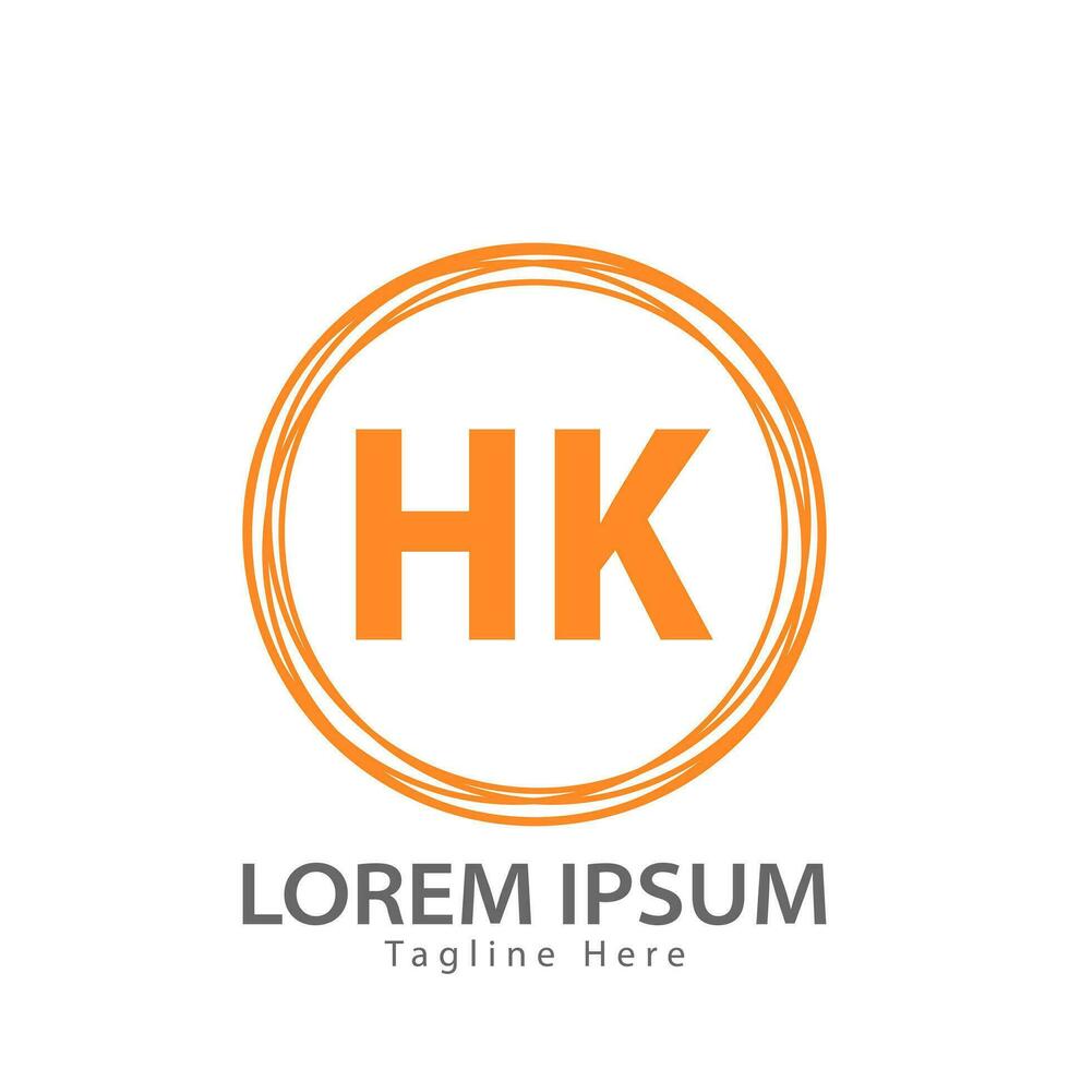 lettera HK logo. HK logo design vettore illustrazione per creativo azienda, attività commerciale, industria. professionista vettore