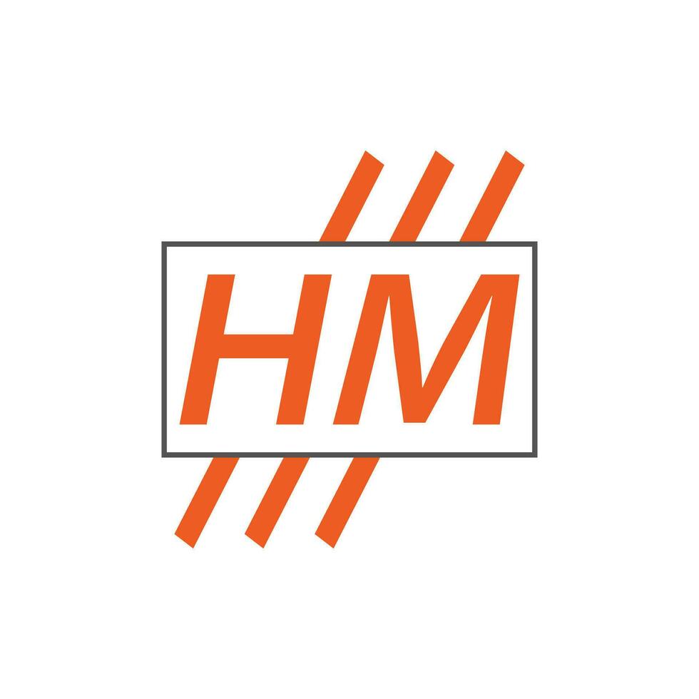 lettera hm logo. hm logo design vettore illustrazione per creativo azienda, attività commerciale, industria. professionista vettore