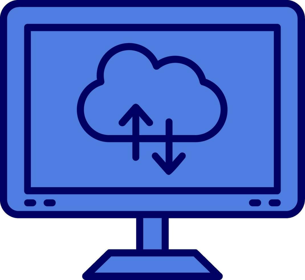 icona del vettore di cloud computing