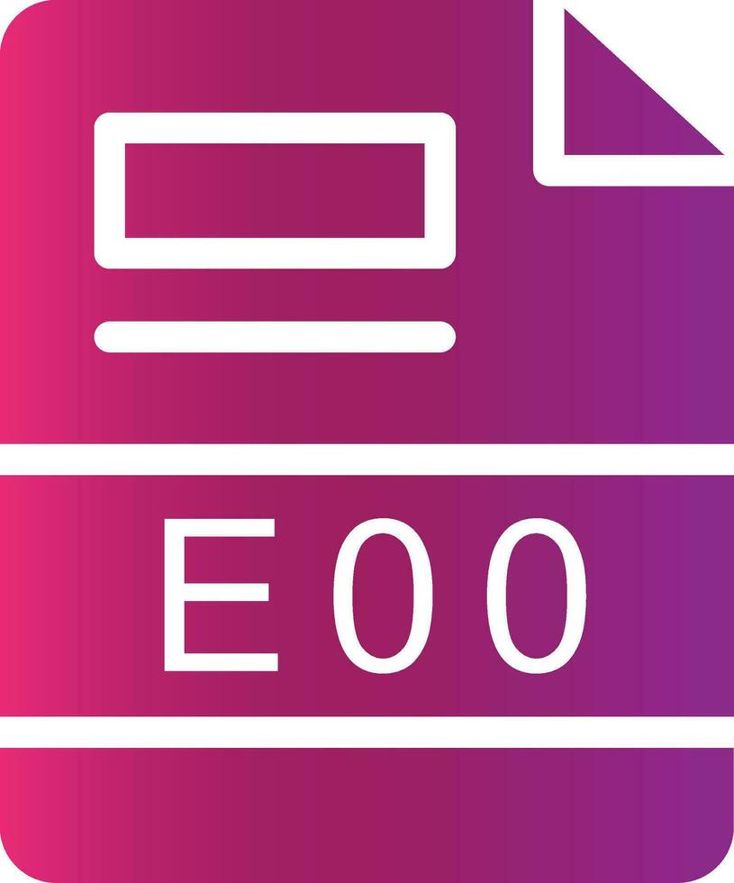 e00 creativo icona design vettore