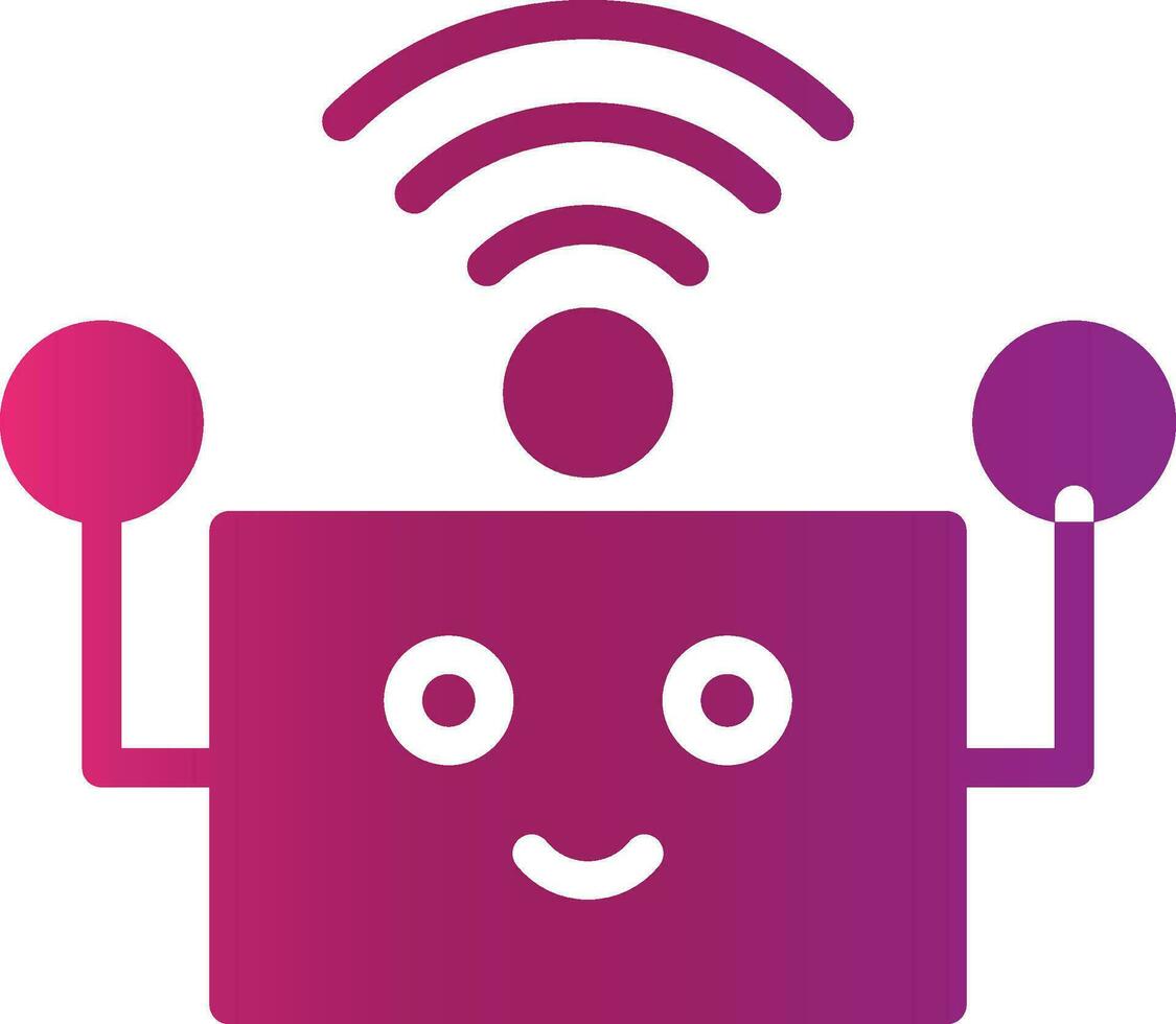 robot assistente creativo icona design vettore