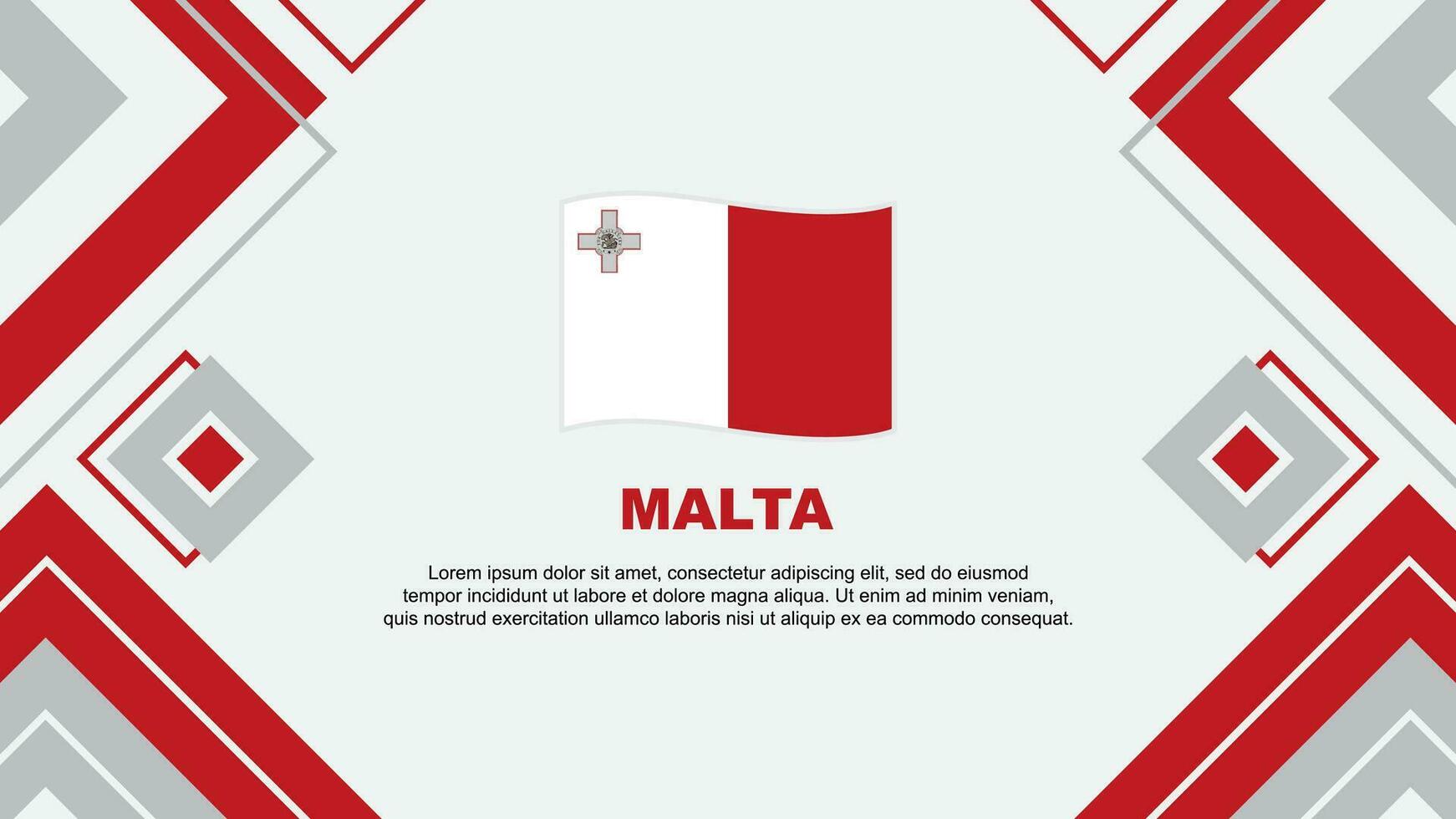 Malta bandiera astratto sfondo design modello. Malta indipendenza giorno bandiera sfondo vettore illustrazione. Malta sfondo