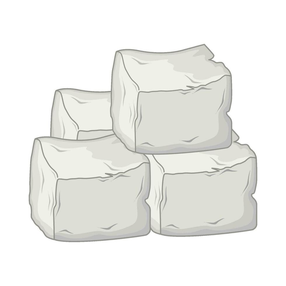illustrazione di tofu vettore