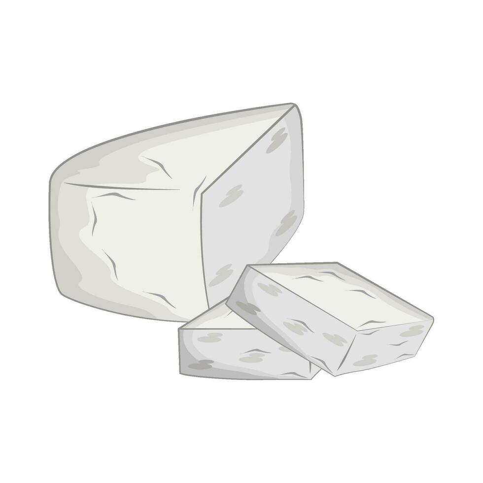 illustrazione di tofu vettore