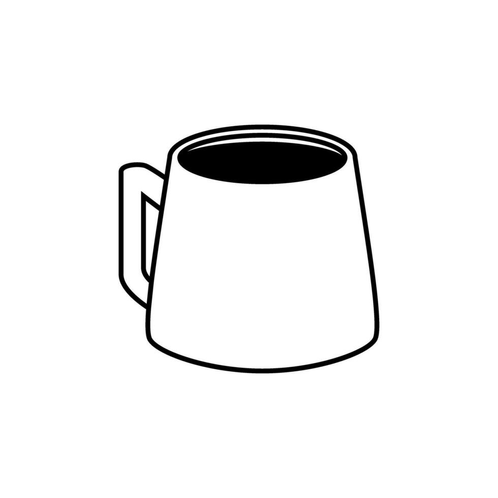 caffè icona vettore. caldo bevanda illustrazione cartello. tè simbolo o logo. vettore