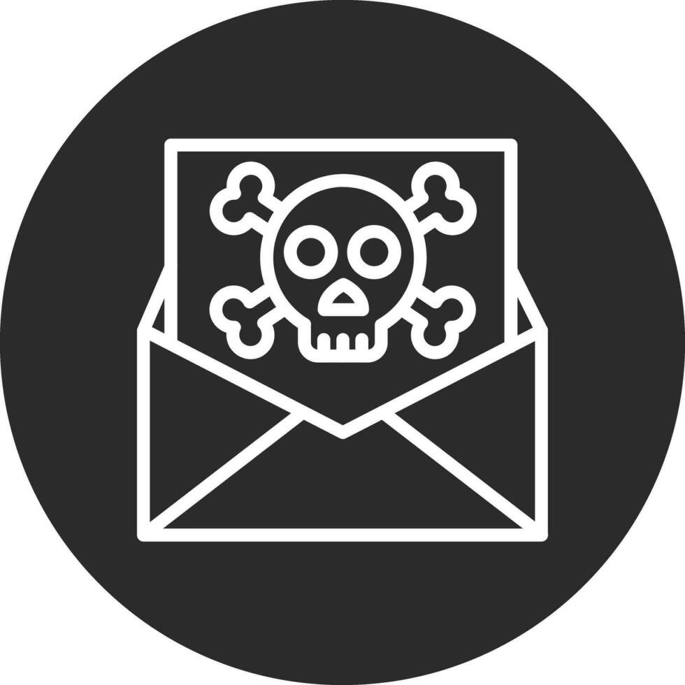 e-mail violato vettore icona