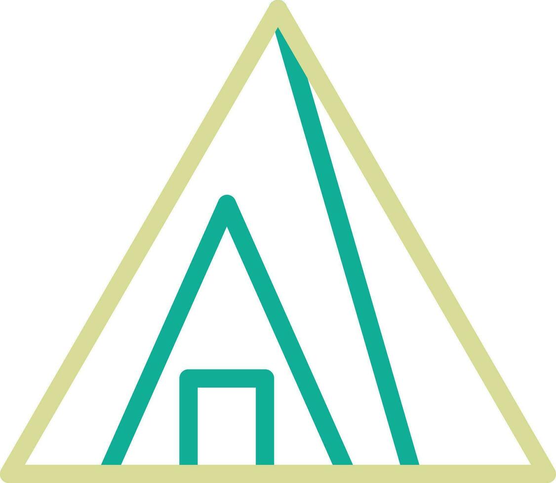 nubiano piramidi vettore icona
