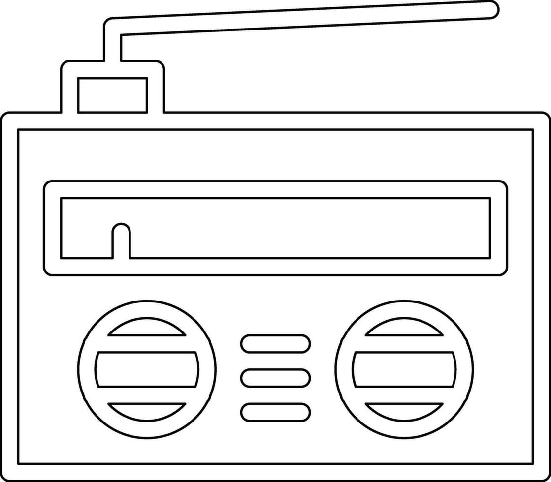 icona di vettore della radio