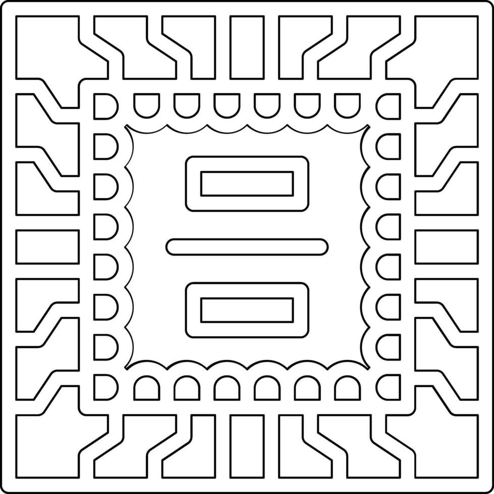 microchip vettore icona