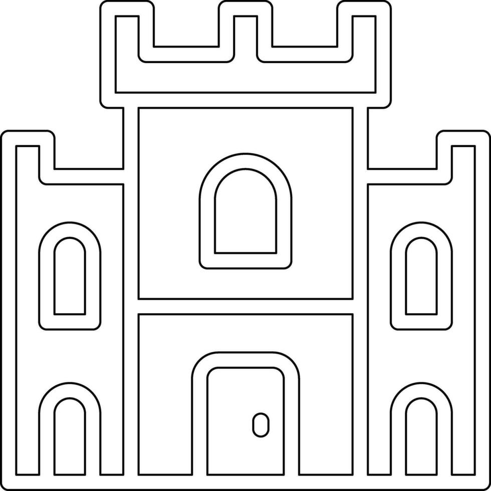 icona del vettore del castello