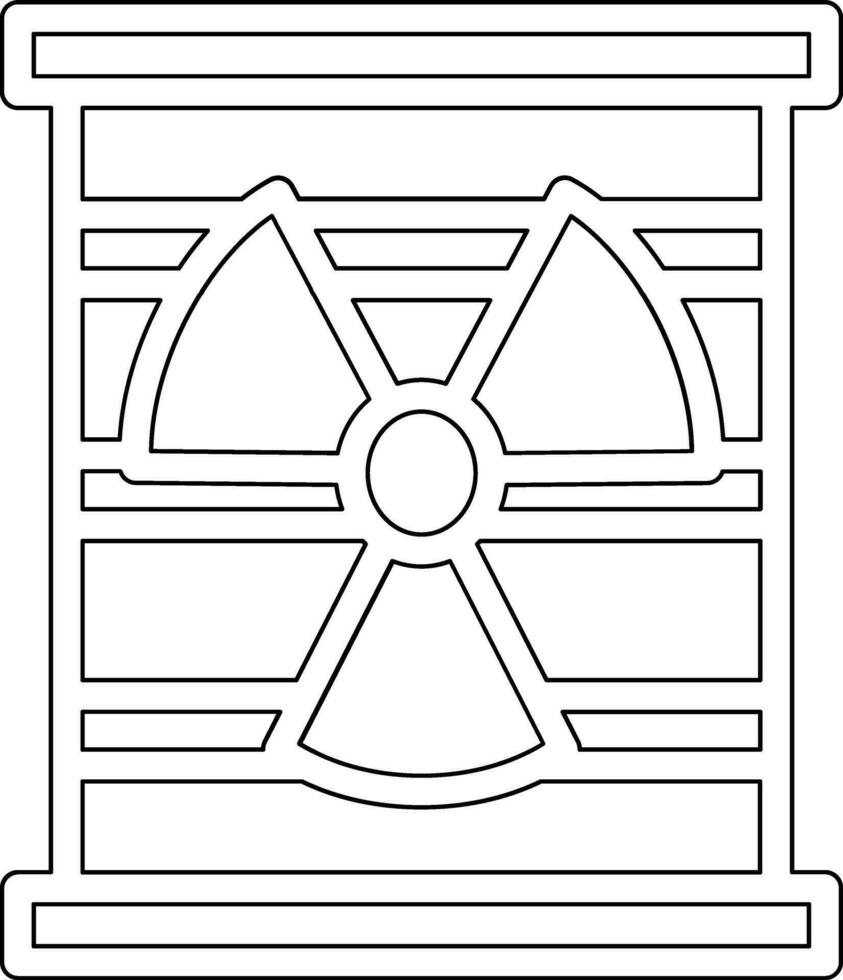 nucleare rifiuto vettore icona