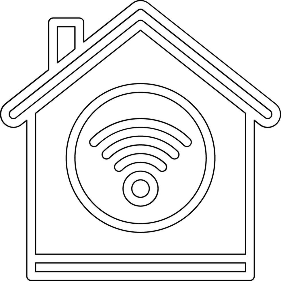 Casa Wi-Fi vettore icona