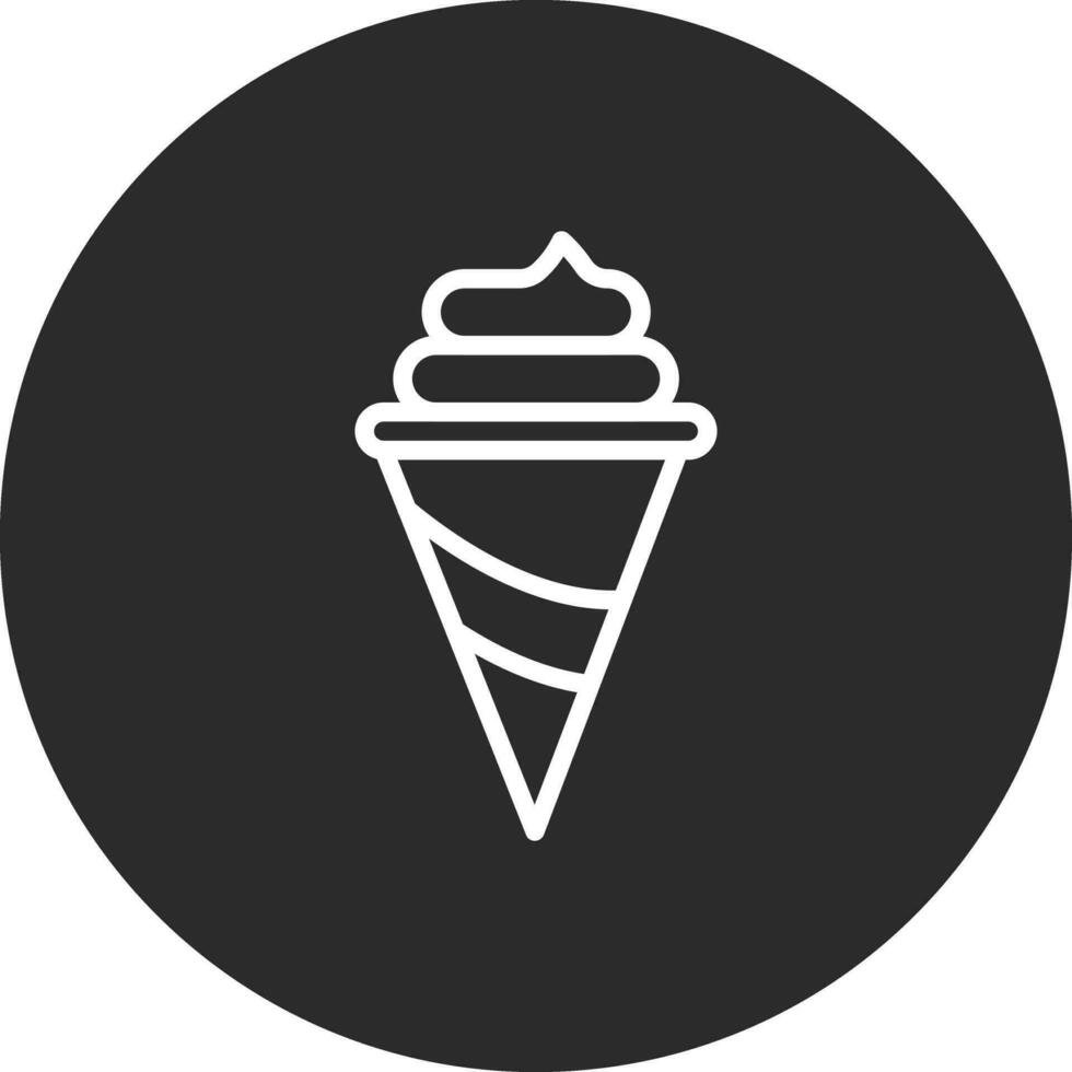 gelato cono vettore icona