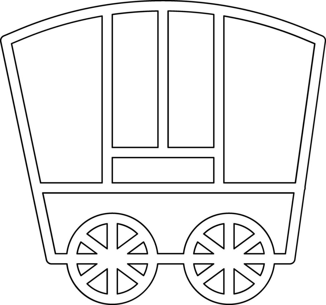 carrozza vettore icona