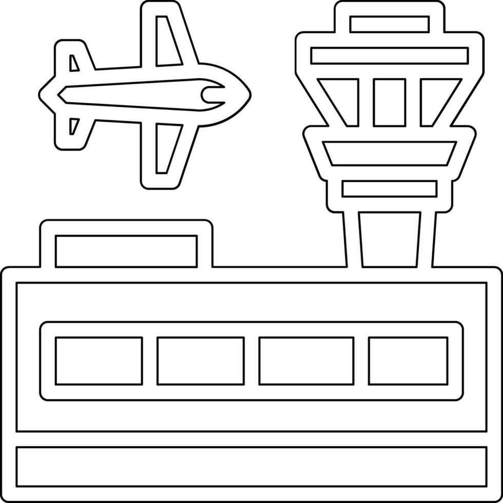 aeroporto edificio vettore icona
