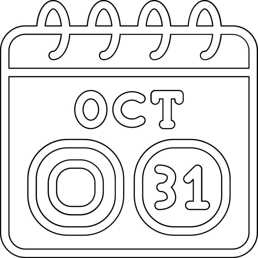 ottobre 31st vettore icona