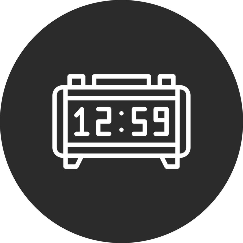 icona di vettore dell'orologio digitale