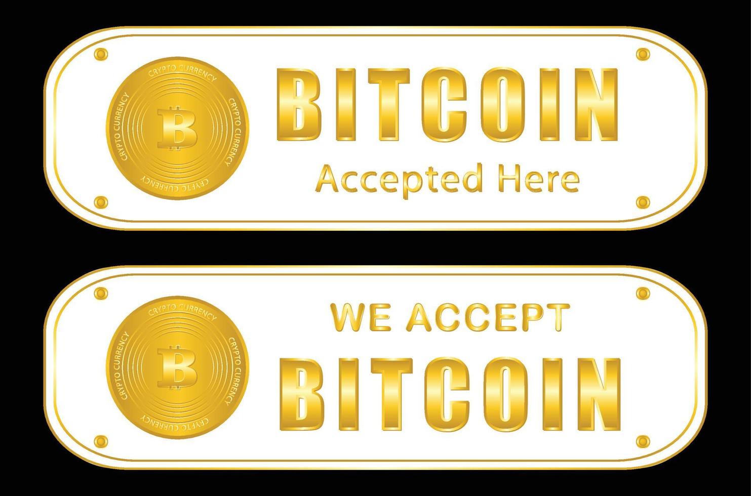 accettiamo il pagamento bitcoin firmato vettore