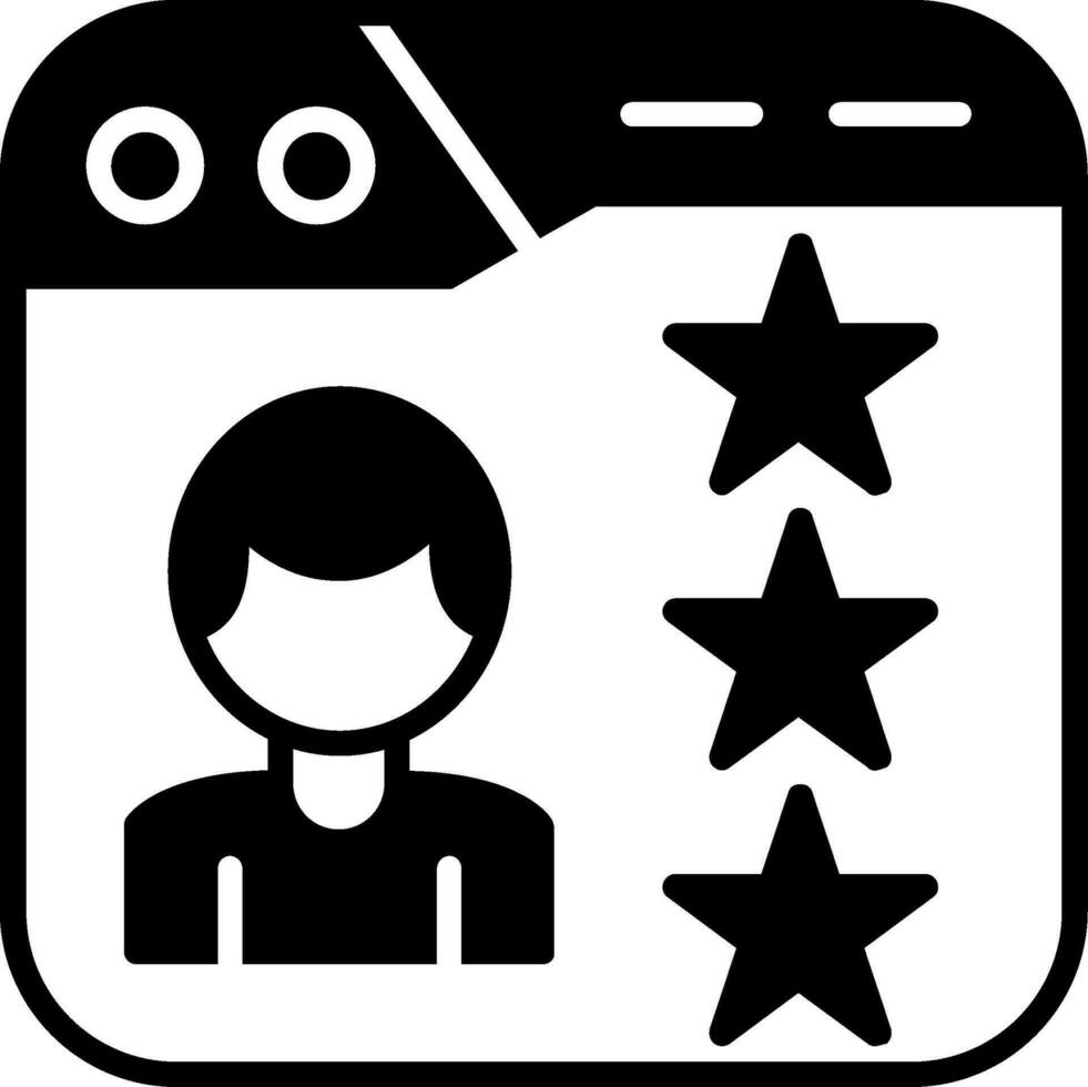 icona di vettore di valutazione