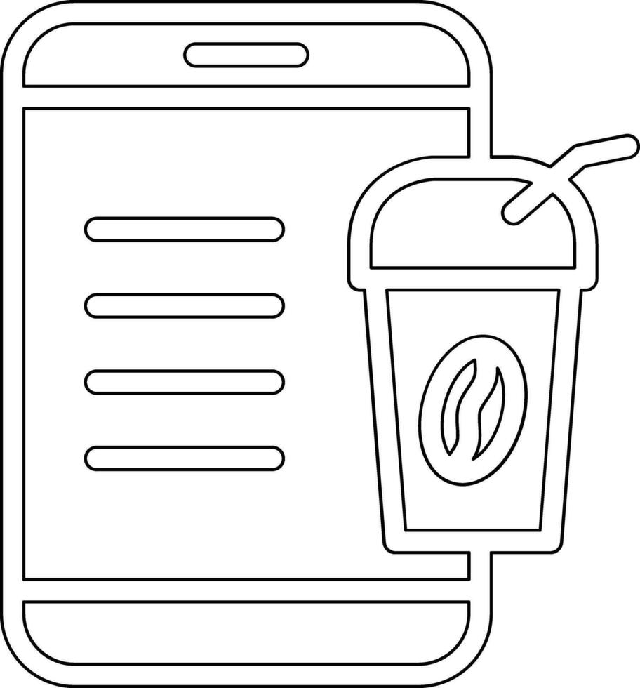 caffè mobile vettore icona