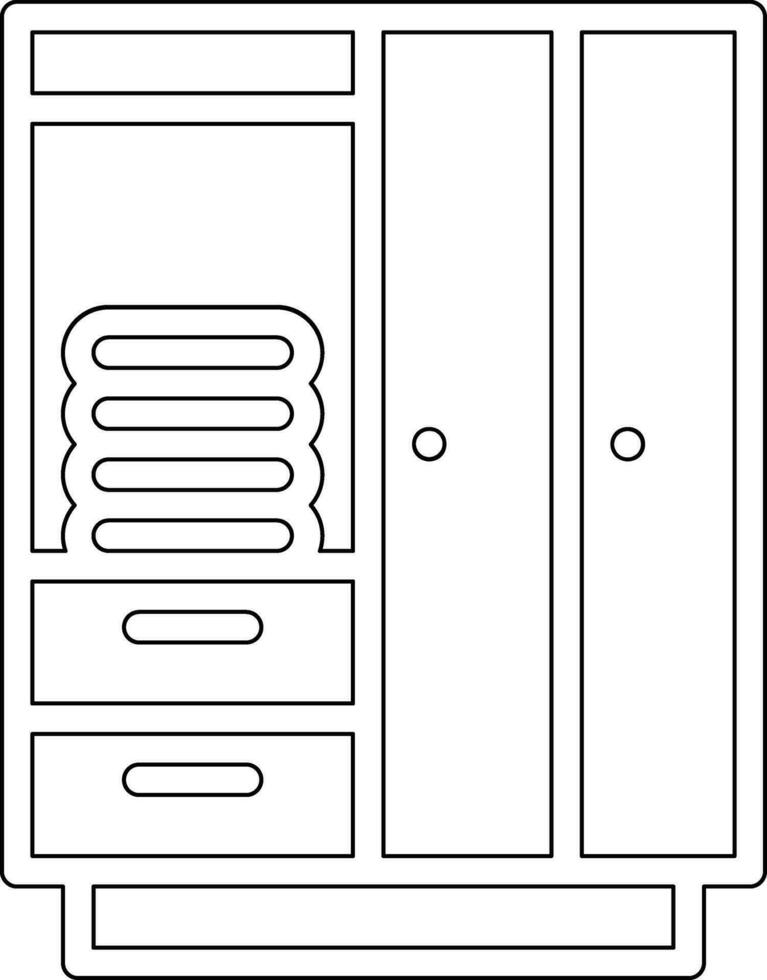 armadio vettore icona