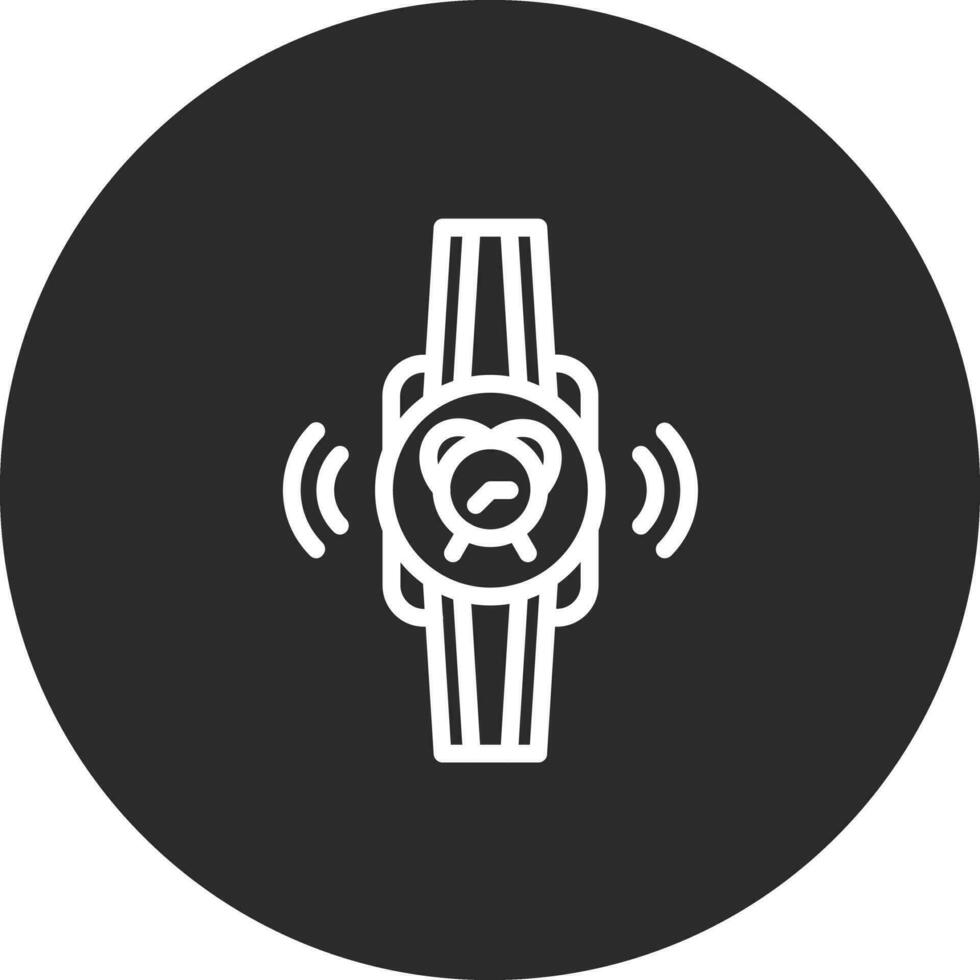 orologio intelligente allarme vettore icona