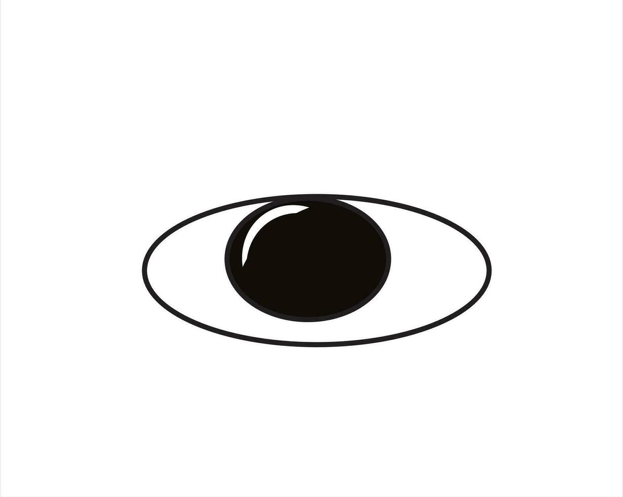 illustrazione di occhi nel nero vettore
