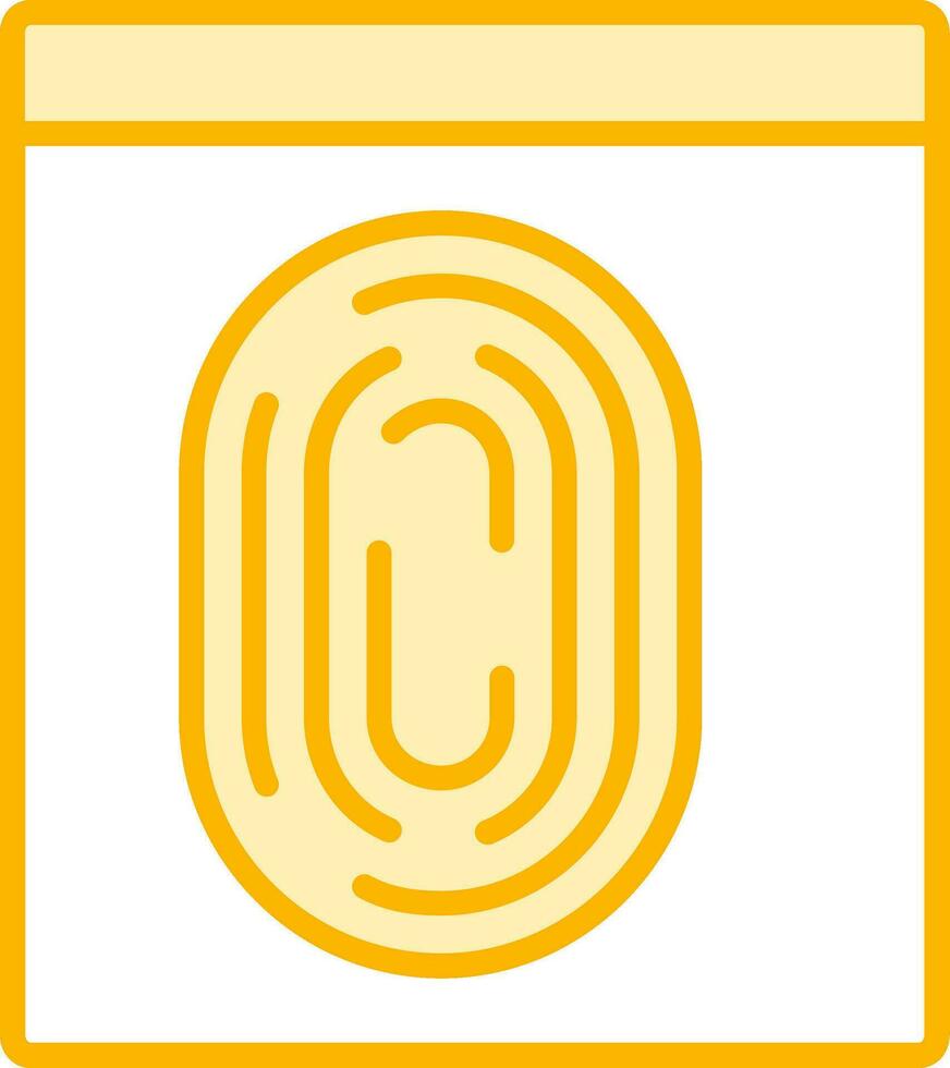 impronta digitale vettore icona