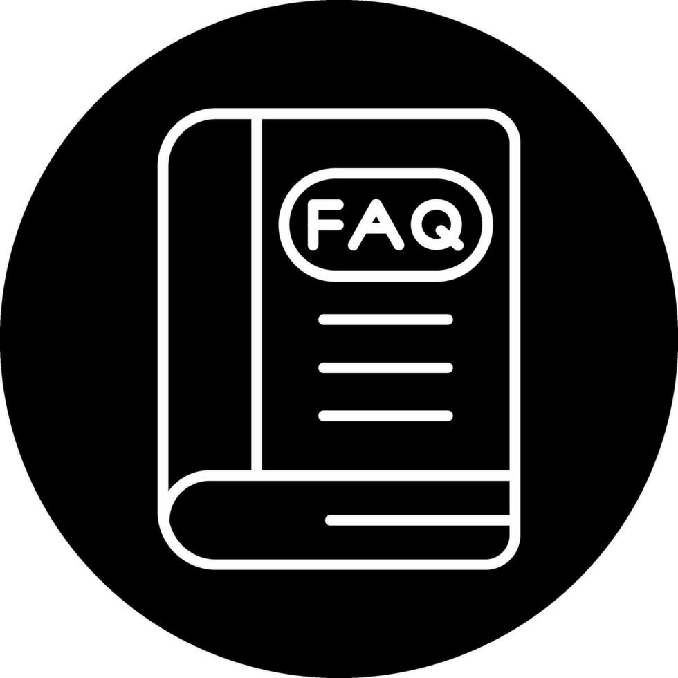 FAQ vettore icona