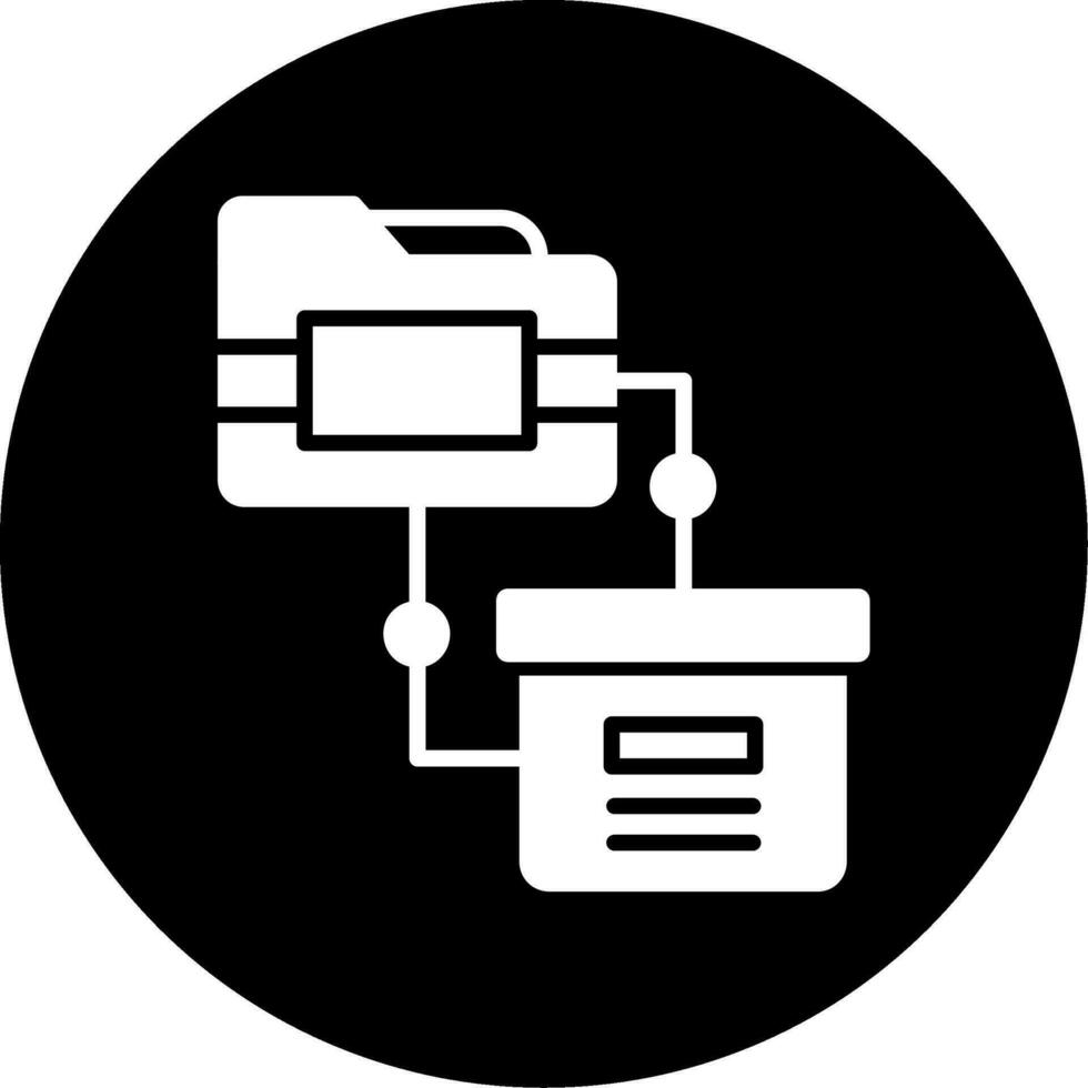 dati trasferimento vettore icona