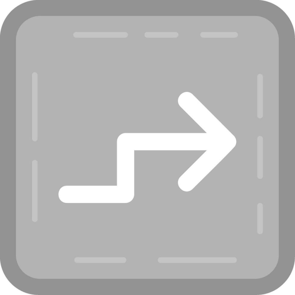zigzag grigio scala icona vettore