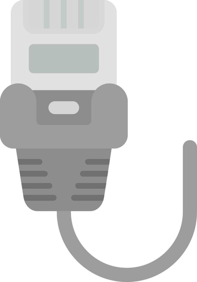 ethernet grigio scala icona vettore