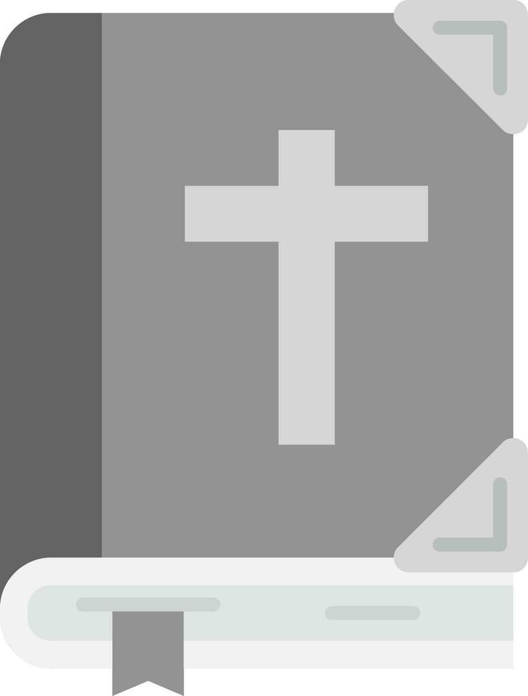 Bibbia grigio scala icona vettore