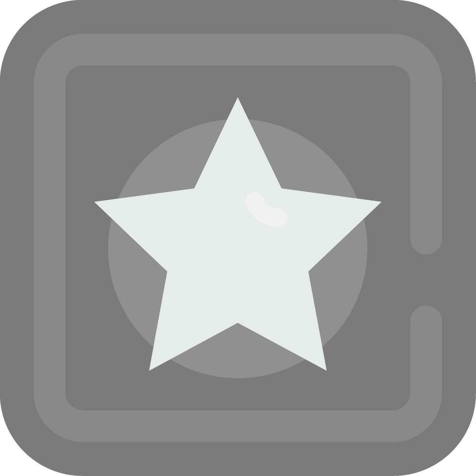 stella grigio scala icona vettore