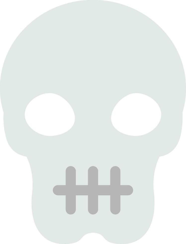 cranio grigio scala icona vettore