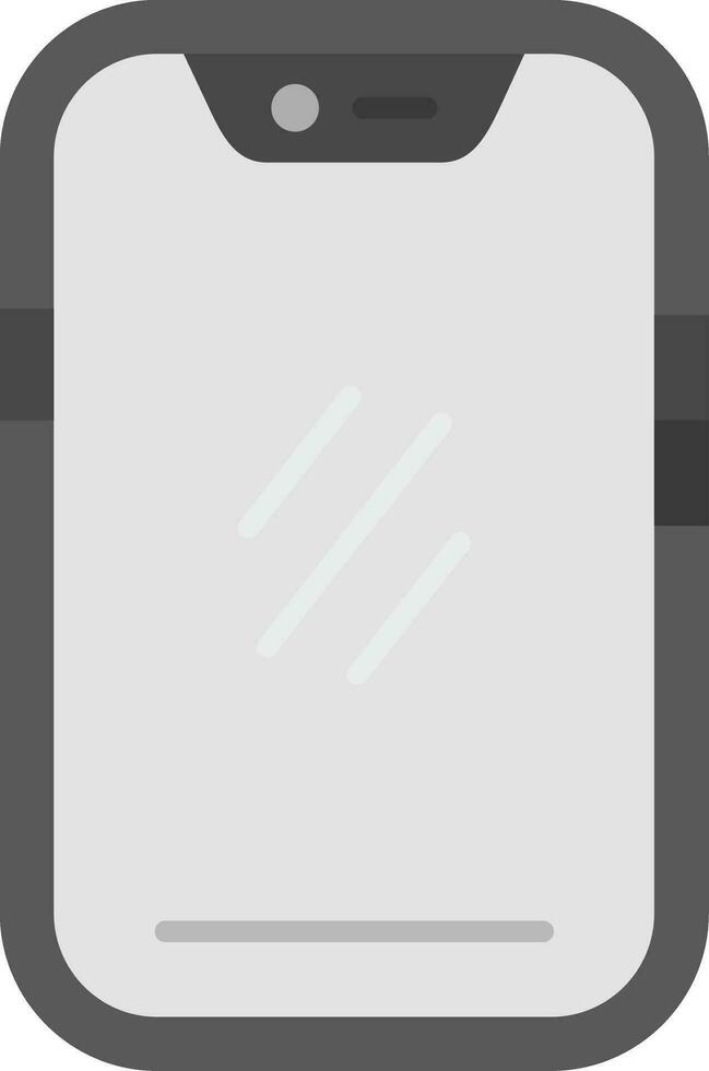 smartphone grigio scala icona vettore