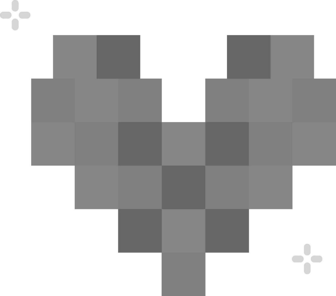 pixel grigio scala icona vettore