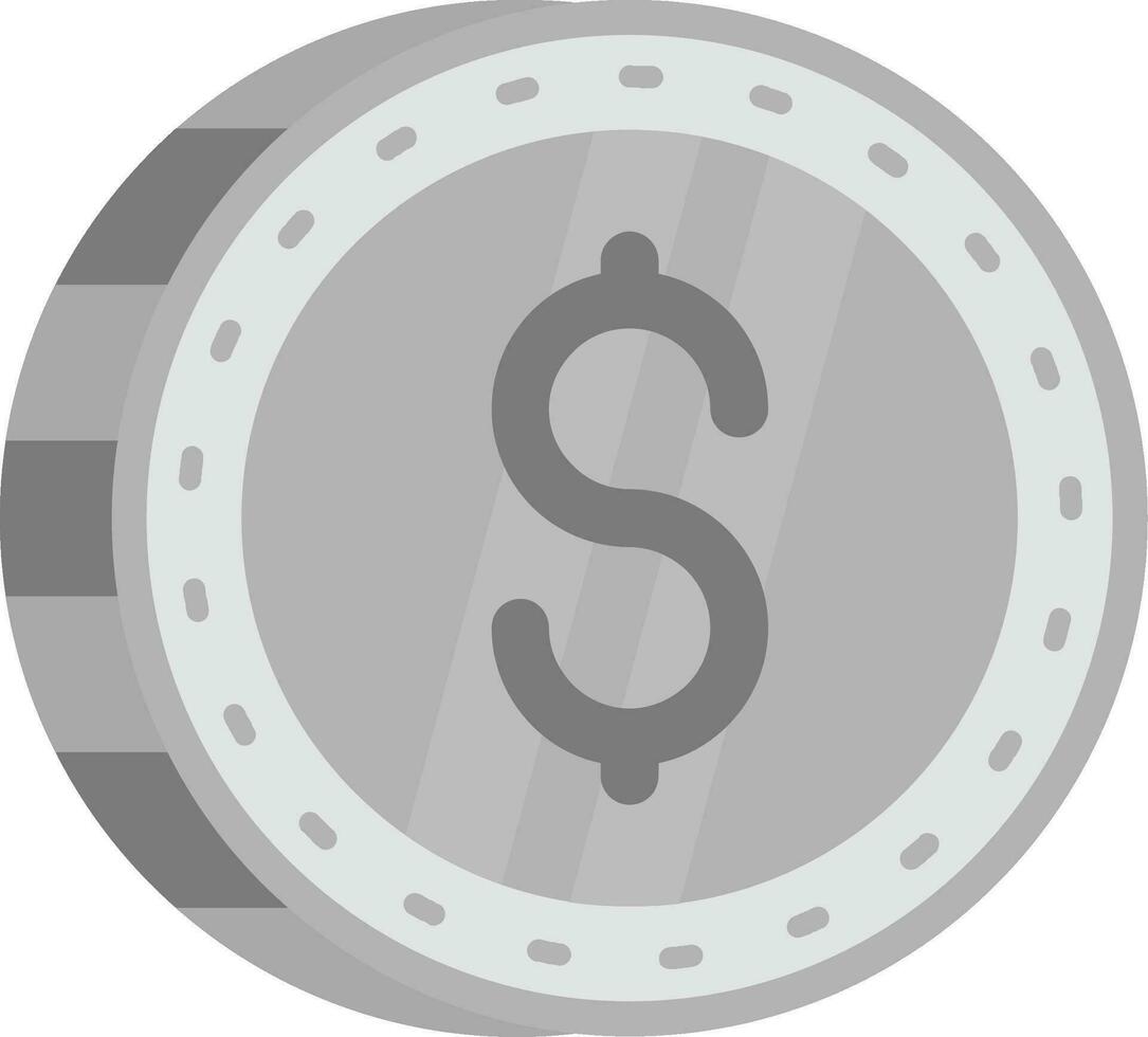 dollaro grigio scala icona vettore